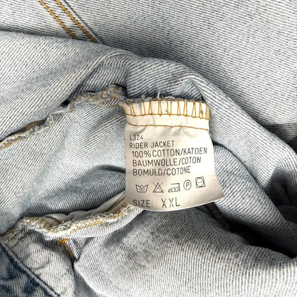 VTG Lee Sanforized Denim Jacket XXL Union Made USA Riders